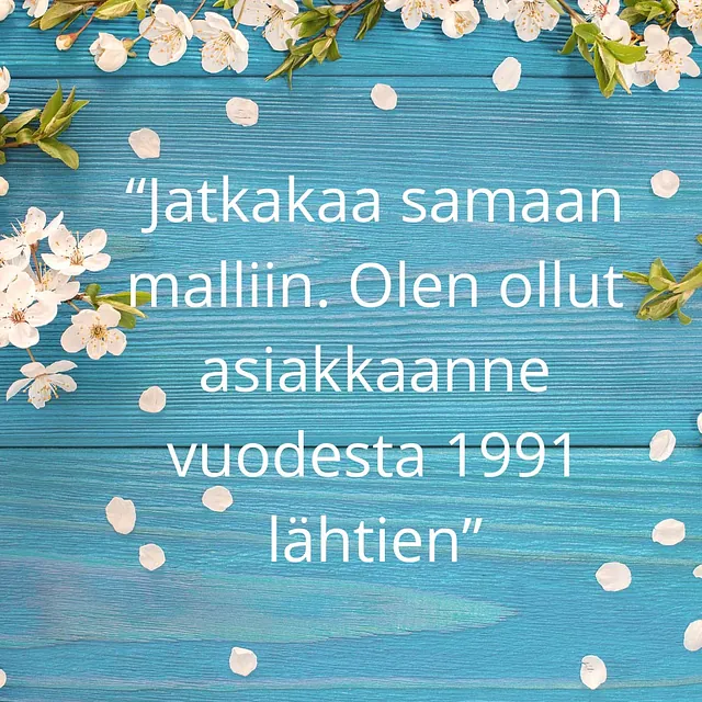 Asiakas vuodesta 1991 lähtien