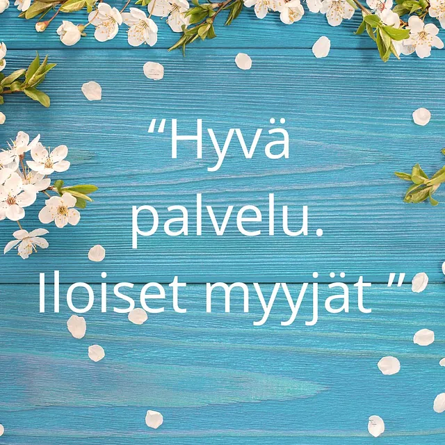 Hyvä palvelu, iloiset myyjät