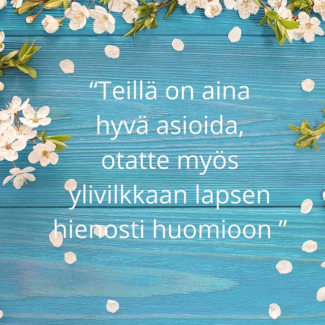 Ylivilkkaan lapsen huomioinen